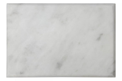Interiors by Premier Ziarat White Marble Chopping Board, High-Quality Cutting Board, Stain-Resistant Cutting Marble Board