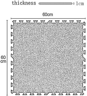 Interlocking EVA Floor Mats Grass Effect 60cmx60cm Pack of 36