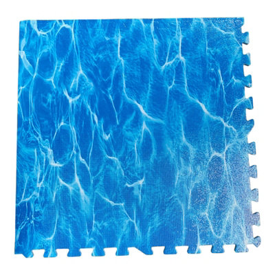 Interlocking EVA Floor Mats Ocean Effect 60cmx60cmx10mm each Pack of 36