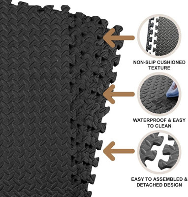 Interlocking Exercise EVA Foam Gym Mat - 3