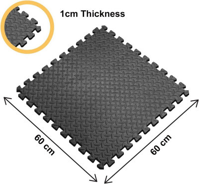 Interlocking Exercise EVA Foam Gym Mat DIY at B Q