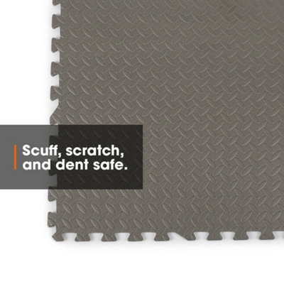 Interlocking Gym Floor Mats Home EVA Foam Flooring Tiles Set of 4