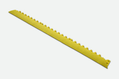 Interlocking Rubber Anti-Fatigue Bevel Edge for Cushion Link 92cm x 5.5cm Yellow Male