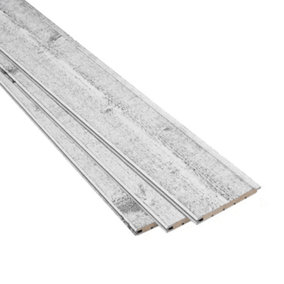 Internal Cladding For Walls & Ceilings Smoke Rustic (L) 2.4m (W) 120mm (T) 12mm 8 pieces (1bundle)