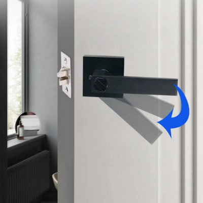 Internal Door Lever Handle Sets Latch Bathroom Bedroom Door Lever Lock ...