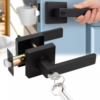 Internal Door Lever Handle Sets Latch Bathroom Bedroom Door Lever Lock ...