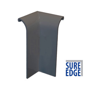 Internal Drip Corner for Sure Edge Rubber Roofing/Flat Roofing Trims - Anthracite Grey x2