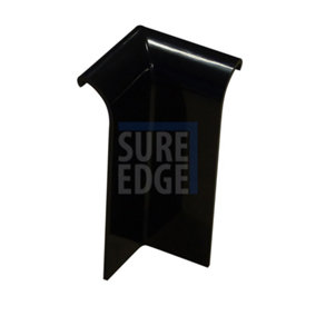 Internal Drip Corner for Sure Edge Rubber Roofing/Flat Roofing Trims - Black x2