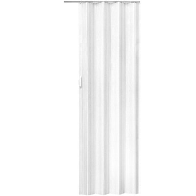 Internal Folding Door - double-walled profile with sliding handle, magnetic closure - white