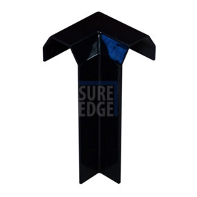 Internal Kerb Corner for Sure Edge Rubber Roofing/Flat Roofing Trims - Black