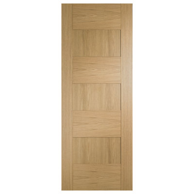 Internal Oak Pre-Finished Perugia Fire Door  - 1981 x 686 x 44mm (27")