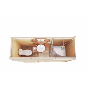 Internal room kit M-Log Cabin, Wooden Garden Room, Timber Summerhouse, Home Office - H205 cm