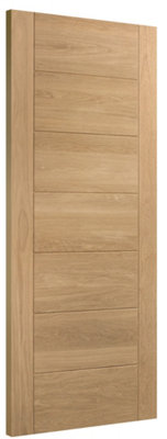 Internal Solid Oak Palermo Statement Door  - 1981 x 762 x 35mm (30")