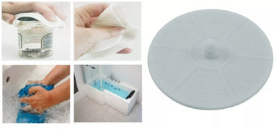 International Travel Bath Plug Flexible Rubber Universal Fit 110mm ...