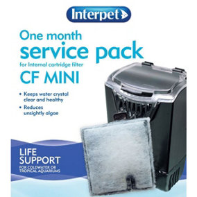 Interpet 1-Month Service Pack for Internal Cartridge Filter, CF Mini