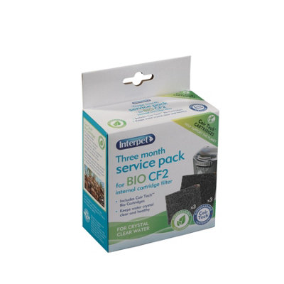 Interpet Filter Servicepaket Für CF2 - 3 Monatsvorrat Filterpatronen & Algaway Pads
