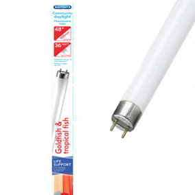 Interpet Community Daylight T8 Fluorescent Tube for Tropical and Coldwater Aquariums, 48", 36 W