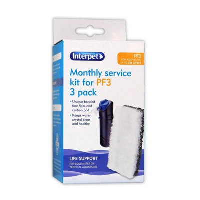 Interpet Monthly Service Kit - 3 Pack - PF3