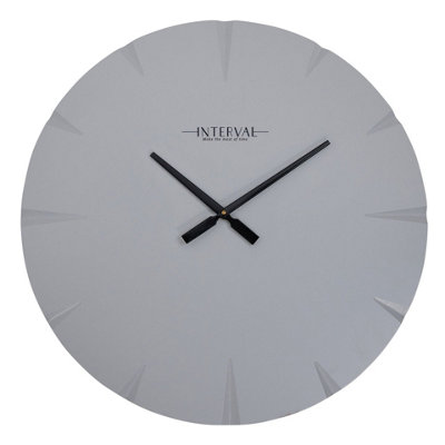 Interval Cement Look Wall Clock - 60cm