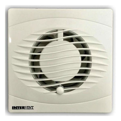 Intervent BVF100H Axial Extractor Fan 100mm / 4 Inch (Humidistat ...