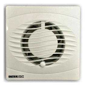 Intervent BVF100H Axial Extractor Fan 100mm / 4 Inch (Humidistat / Timer Model)