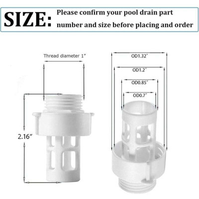 Anschlussadapter Für Intex Round Pool – Ablaufadapter Für Schlauch, Ersetzt Teil 10184