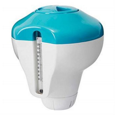 Intex 2in1 Floating Chlorine Dispenser with Thermometer Swimming pool ...