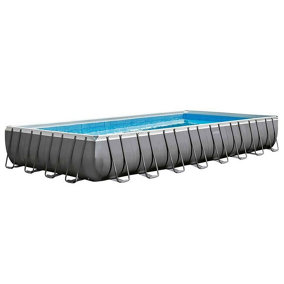 Intex 32ft x 16ft x 52" Ultra XTR Frame Rectangular Above Ground Swimming Pool with Sand Filter Pump