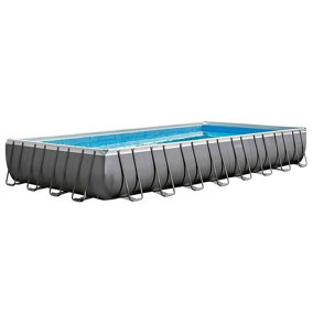 Intex 32ft x 16ft x 52" Ultra XTR Frame™ Rectangular Above Ground Swimming Pool with Sand & Saltwater System