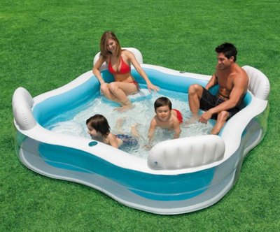 Intex family lounge cheap pool 4 seats