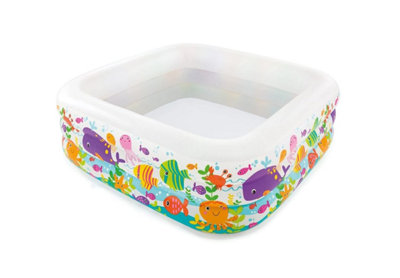Intex 57471 np Clearview Aquarium Inflatable Pool, Kids Outdoor square ...