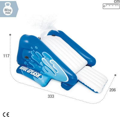 Intex 58849 - Inflatable water slide, 48.6 x 27.7 x 57.0 inches, Blue