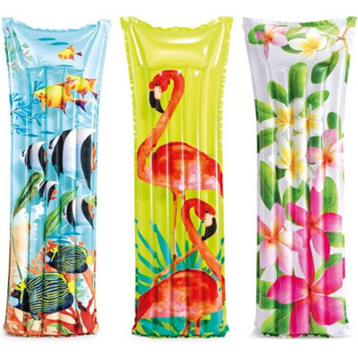 Intex 72" Wet Set Inflatable Fashion Mat (Fish, Flamingo or Flowers)