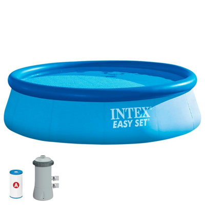 Intex Easy Set 12 ft x 30 in Pool with Filter Pump (Blue)
