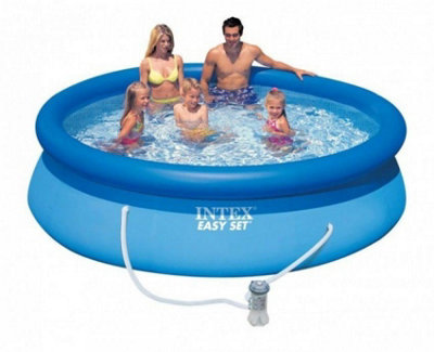 Intex Easy Set Swimming Paddling Pool Family 12ft Inflatable with