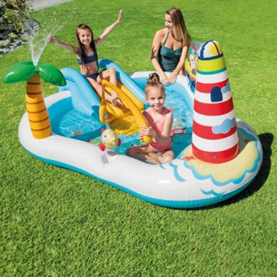 Intex Fishing Fun Water Play Centre Paddling Pool Kids Summer Fun Swimming