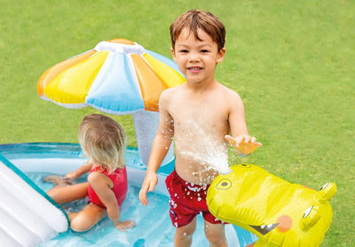 Intex Inflatable GATOR Pool and Slide and Sprayer 203 x 173 x 89 cm