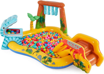 INTEX JURRASIC DINOSAUR PLAY CENTRE - SLIDE SWIMMING PADDLING POOL
