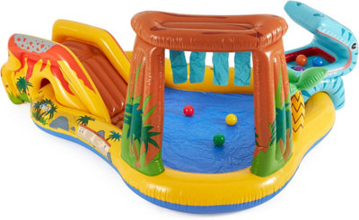 INTEX JURRASIC DINOSAUR PLAY CENTRE - SLIDE SWIMMING PADDLING POOL