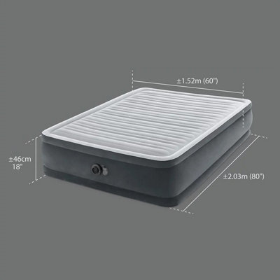 Intex King Dura-Beam Deluxe Air Mattress with Built-in Electric