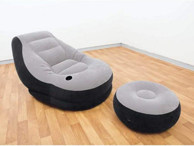 Intex - Lounge chair inflatable grey/black