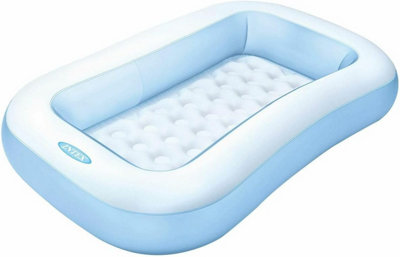 Intex Rectangular Baby Pool with Soft Inflatable Floor