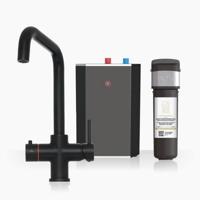 Intu Expression Solo Black 3 in 1 Instant Boiling Water Hot Kitchen Tap |  DIY at Bu0026Q