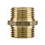 Invena 1/2 Inch Male Pipe Nipple Union Joiner Fitting Connection Brass