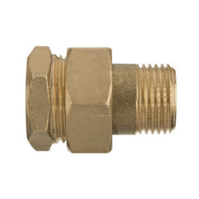 Invena 1/2 Inch Pipe Coupler Fittings Female x Male Brass Joint Union