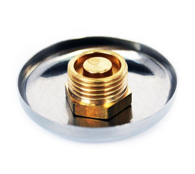 Invena 1/2 Inch Thread Chrome Pipe Hole Cover Cap Cover Up To 55mm