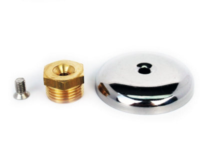 Invena 1/2 Inch Thread Chrome Pipe Hole Cover Cap Cover Up To 55mm Diameter