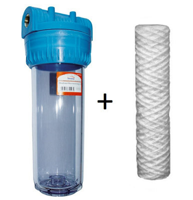 Invena 1/2 Inch Water Filter Whole House Purifier System Kit With Sediment Filter Included