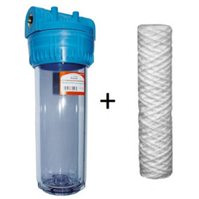 Invena 1/2 Inch Water Filter Whole House Purifier System Kit With Sediment Filter Included