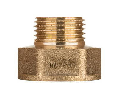 Invena 1/2x3/8 Inch Pipe Thread Reducer Female x Male Adaptor Fittings ...